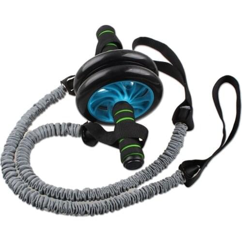 1 Pair Practical Fitness Stretch Wheel Gym Ropes Exercise Pull Accessories QW