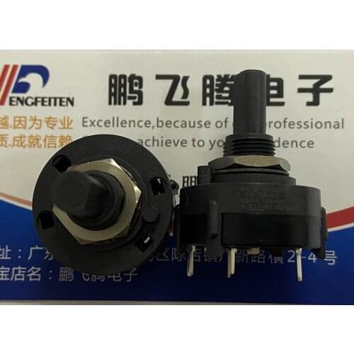 1PCS A11505MNCQ U.S. C&k band rotary switch single pole 3 gears, power amplifier signal selection switch 3 positions 5 feet