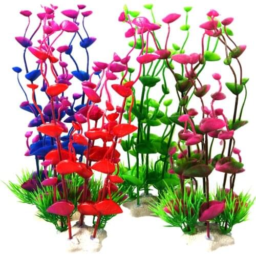 1PC PVC Fish Tank Decoration Simulation Artificial Trumpet Environmental Aquarium Simulation Fake Aquatic Plants