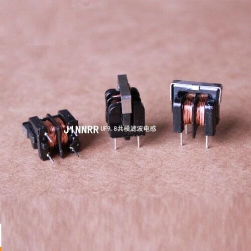 10pcs UF9.8 vertical common mode inductance 13mh 0.23 wire diameter 100T UU9.8 common mode inductance