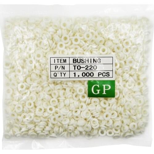 1000PCS TO-220 white 100% NEW Insulation Bushing for TO-220 Transistor, Washer diameter 3mm