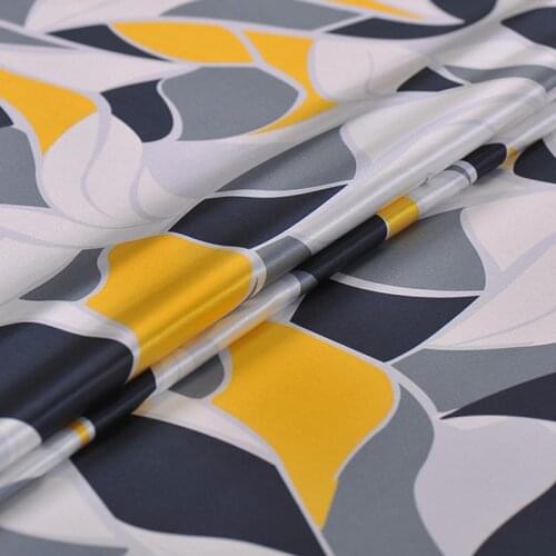 108CM Wide 19MM Print Stretch Smooth Silk Satin Fabric Good for Summer Dress Skirt Shirt Pants J185