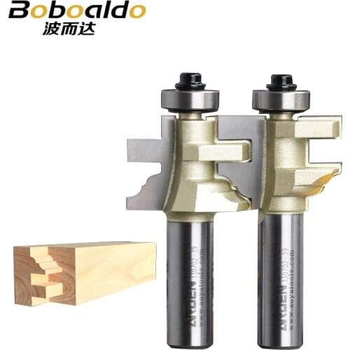 2pc/set Drawer Pull Bits Woodworking Tool Style & Rail Assembles Arden Router Bit -1/2*1-I,1/2*1-II -1/2"Shank-Arden A1705018&28