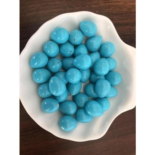 20/pcs Shell Pearl Teardrop Half Drilled Hole DIY Jewelry Beads Water Drop Jewelry Beads LP09