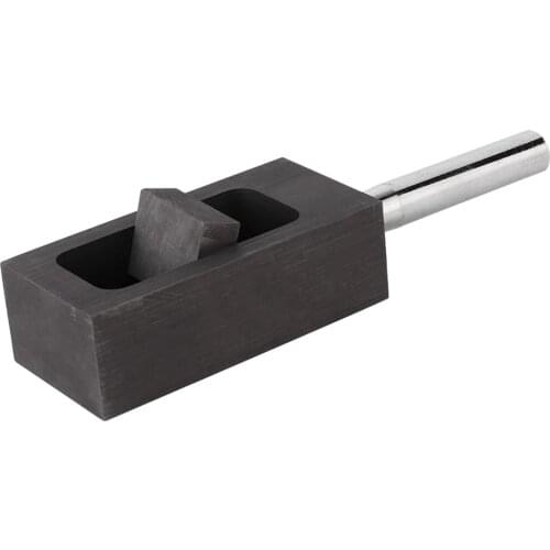 5 KG Portable Graphite Ingot Mold Mould Crucible for Melting Casting Refining Gold Silver , Black , with Handle Design