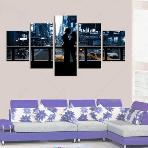 5 pieces spray paintings painted on canvas decoration for living room wall art print pictures No Framed