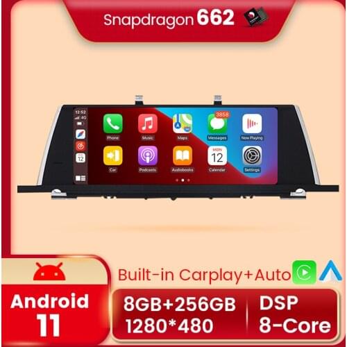 Navifly 8G+256G Android11 Car Radio Stereo Video Player Navigation GPS For BMW 5 Series GT F07 2009-2016 CIC NBT carplay DSP 4G