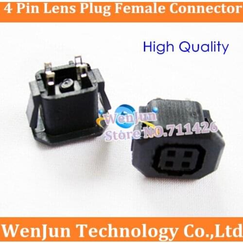 Free shipping NEW Camera Auto Iris Lens Socekt 4pin 4 Pin Lens Plug Female Connector 4p Adapter High Quality