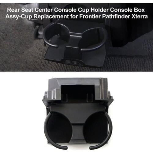 Rear Seat Center Console Cup Holder Console Box Assy-Cup Replacement for Frontier Pathfinder Xterra Car Accessories