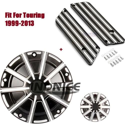 Gauge Derby points timing covers Saddlebag hinge latch cover Fit for harlay 2007-2013 Street Glide FLHX 2000-2006 Road King EFI