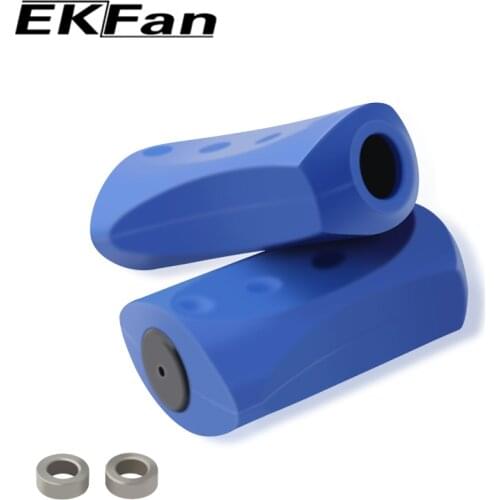 EKFan Fishing Reel Handle Knobs For Baitcasting Fishing Reels DIY assembly Part Silicone material With gasket 1 pair