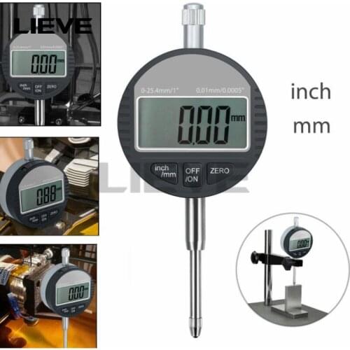 4 styles digital indicator 0-12.7mm/0-25.4mm 0.001mm 0.00005" Electronic Micrometer Micrometro Metric/Inch Dial Indicator Gauge