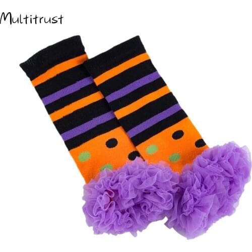Baby Leg Warmers Knee Pads Kids Newborn Knee Protector Infant Winter Knitted Warm Leggings Socks Girl Boy Beenwarmers Halloween