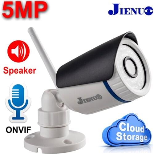 JIENUO 5MP HD IP Camera Wireless Cloud Storage Twoway Audio Cctv Security Surveillance Wifi Outdoor Waterproof Infrared Home Cam