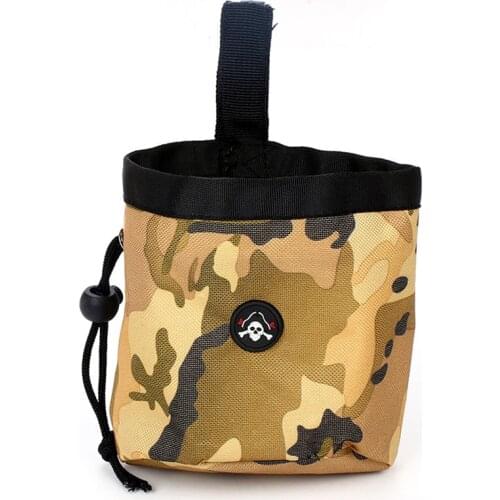 Camouflage Pet Dog Treat Pouch Waist Bag Multifunctional Pet Feed Pocket Puppy Snack Reward Holder interactive Dog Training Bag