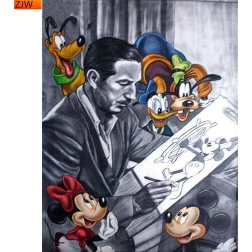 Cartoon Disney Mickey Mouse Diamond Painting Diamond Inlaid Diamond Mosaic Diamond Embroidery Cross Stitch Kits Home Decor