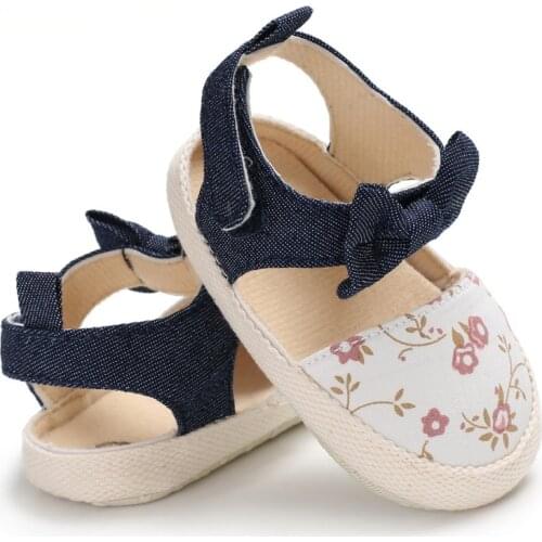 Summer Baby Girl Sandals Toddler Small Fresh Printing Princess Sandals Fashion Toddler Shoes For Girls
