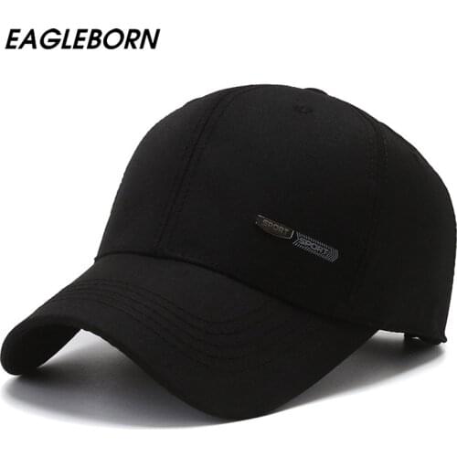 EAGLEBORN New Cotton Spring Autumn Men Cap Middle-aged Elderly Baseball Caps Sun Protection Dad Hat Baseball Cap Dome Caps