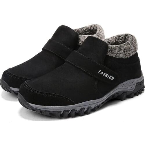 New Men Boots Winter With Plush Warm Snow Boots Casual Men Winter Boots Work Shoes Men Footwear Fashion Ankle Boots 39-46