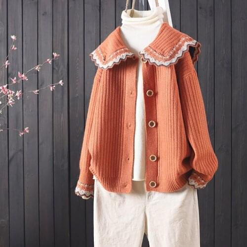 Spring and Autumn New Products Fashion Loose Soft Comfortable Long Sleeve Knitwear Womens Casual Sweater Cardigan