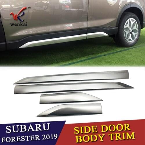 2Pcs/Set Stainless Steel CAR FRONT+REAR BUMPERS PROTECTOR GUARD SKID PLATE FIT FOR Subaru Forester 2019 2020