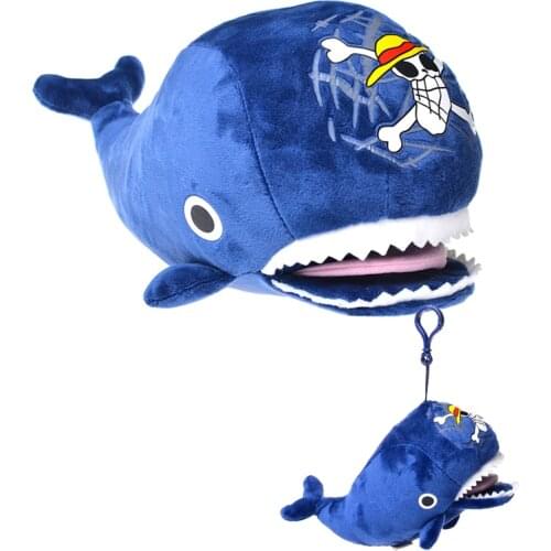 One Piece Whale Raab Laboon Plush Doll High Quality Fashion Gift The Straw Hat Pirates Sign Whale Stuffed Toy Pendant Key Chain