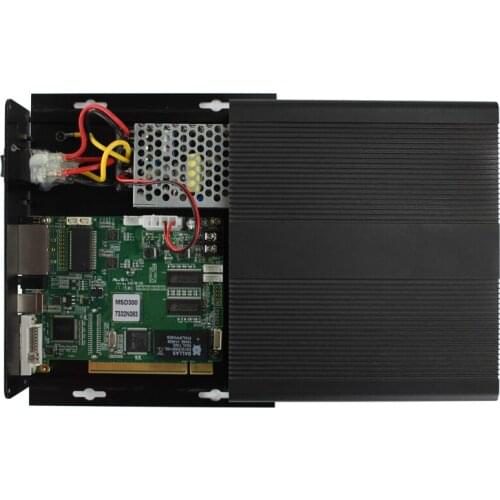 Led Video Wall Sender Box AMS-LCB300 With Synchronous MSD300 Sending Card Meanwell Power Supply included