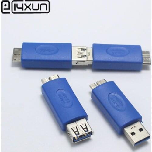 1pcs USB 3.0 Type A Plug / jack to Micro OTG USB Type B Extension Cord Connector Adapter for PC