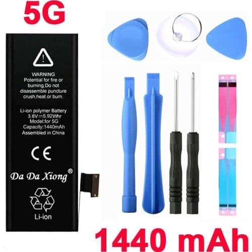 100% original Brand DaDaXiong 1440mAh Genuine Li-ion Mobile Phone Accessory Replacement Battery Pack for iPhone 5 5G