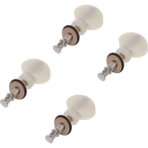 3Sets(12pcs)/lot White Ukulele Strings Tuning Pegs Pin Machines Tuners Friction Ukelele
