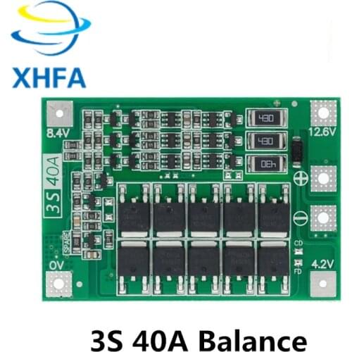 4 string 4S 40A Li-ion Lithium Battery 18650 Charger BMS Protection Board with Balance For Drill Motor 14.8V 16.8V Lipo Module S