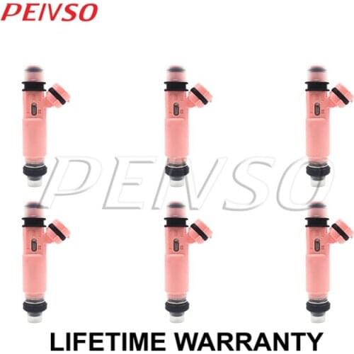 6x 23250-20030 23209-20030 fuel injector for Lexus EU RX300/330/350 2003 3.0L 1MZ RX400H 3.3L 3MZ 2005~2008