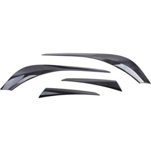 ABS Carbon Fiber Rear Tail Light Lamp Cover Trim Strip 17-18