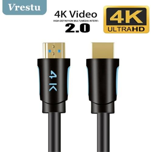4K 2.0 Cable for Apple TV PS5 4 Splitter Switch Box Male to Male Hdmi-compatible UHD 3D Kable 60Hz Video Audio Cabo Cord 4K@60Hz