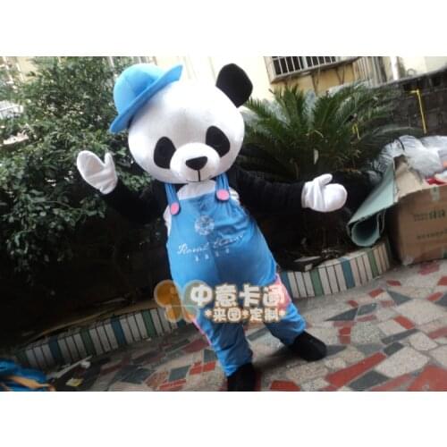 Panda Bear Mascot Costume Furry Cosplay Birthday Fancy Dress Adults Dress Outfit Clothing Party Wear Costume Fun