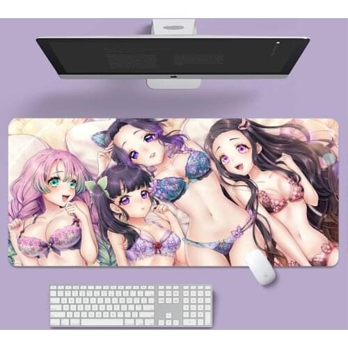Sexy Girl Anime gamer play mats Mousepad Large gaming laptop XL non-slip rubber office computer mouse pad