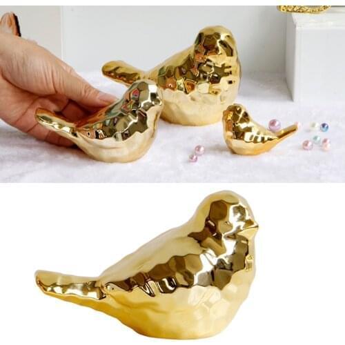 Small Ceramic Bird Decoration, Nordic Style Bird Desktop Decoration, Suitable for Living Room, Bedroom, Study, Cafe, Office