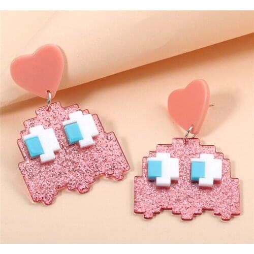 Fashion Portrait Drop Earrings Geometric Resin Trendy Charms Dangle Earrings For Women 2021 Za Jewelry Accessories Drop Shipping