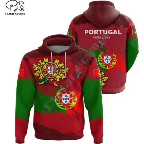PLstar Cosmos Newest Fashion Portugal Symbol 3D Print Hoodie Sweatshirts Flag Zip Hooded Men‘s/Women Casual Brand Clothing P4