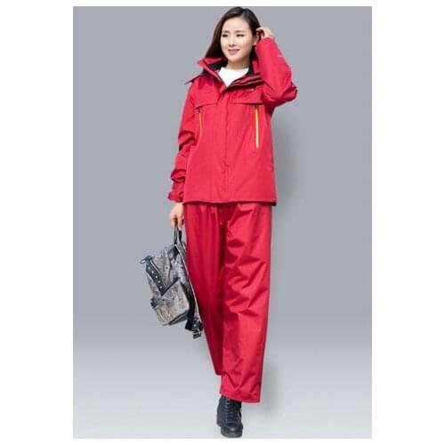 Men Women Outdoor Rain Jacket Pants Suits Men Motorcycle Raincoat Lady Waterproof Trench Coat capa bike de chuva feminino