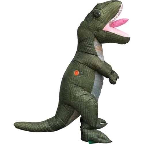 Newest Adult T-Rex Dinosaur Inflatable Costume Halloween Cosplay Inflatable Dinosaur Costume Fancy Dress Cosplay Dinosaur