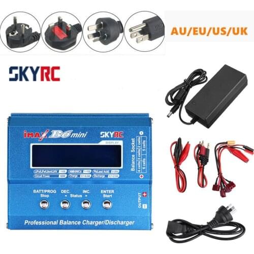 Original SKYRC IMAX B6 Mini 60W 6A Balance LiPo Li-ion LiFe Nimh Nicd Battery Charger Discharger with Power Supply