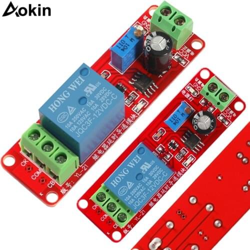 NE555 Timer Switch Adjustable Module Time delay relay Module DC 12V Delay relay shield 0~10S