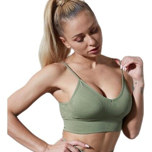 Sexy Women Bra Push Up Seamless Bras For Women Tank Top With Removable Padded Wirefree Underwear Bralette Backless Bra