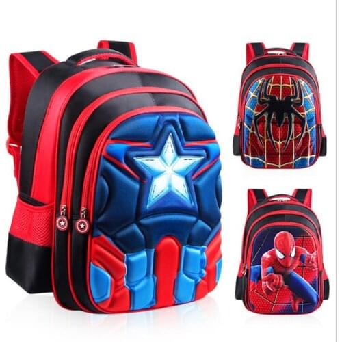 3D 3-12 Year Old School Bags For Boys Waterproof Backpacks Child Book bag Kids Shoulder Bag Satchel Knapsack