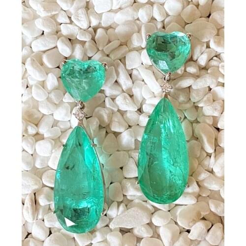 Heart earrings & drop