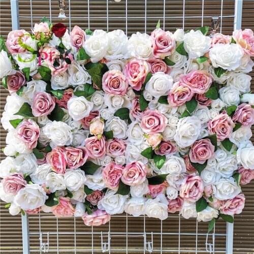 SPR China made artificial flower wall wedding backdrop for high quality floral backdrop flower wall wedding