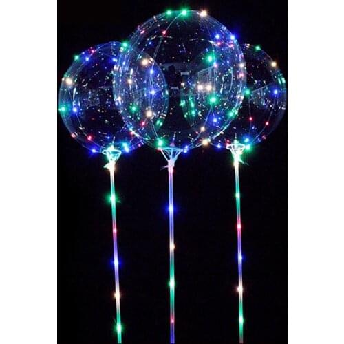 Glow LED Luminous Inflatable Waterproof Transparent Balloon Child Kids Girls Boys Toys Gifts Birthday Wedding Party Decoration