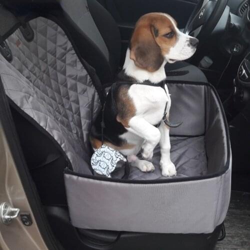 Waterproof Pet Dog Car Front Seat Cover Protector Carrier Mat Outdoor Carrying Mattress Cushion Car Travel Accessories Puppy Bag