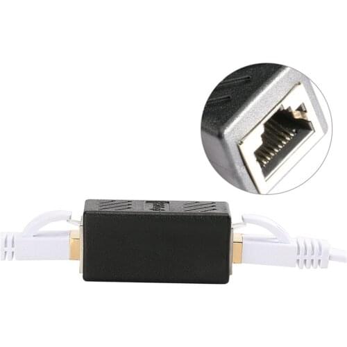 Prettyia Network Ethernet LAN Inline Connector Adapter Coupler Extender